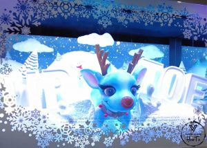 Macy's 2021 Holiday Window Display Example - TipToe Reindeer